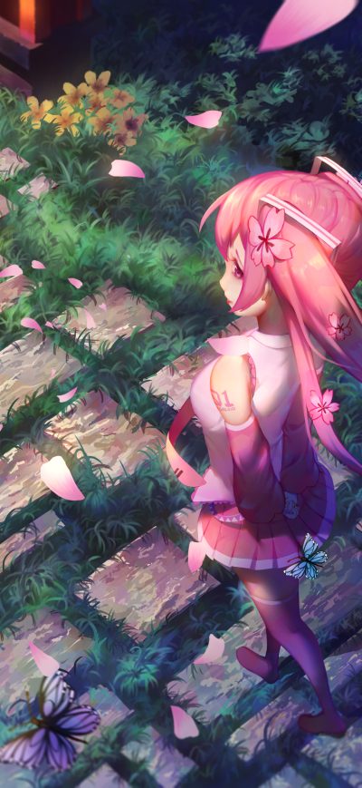 Fond d'écran iPhone Vocaloid Hatsune Miku Sakura Miku 4k
