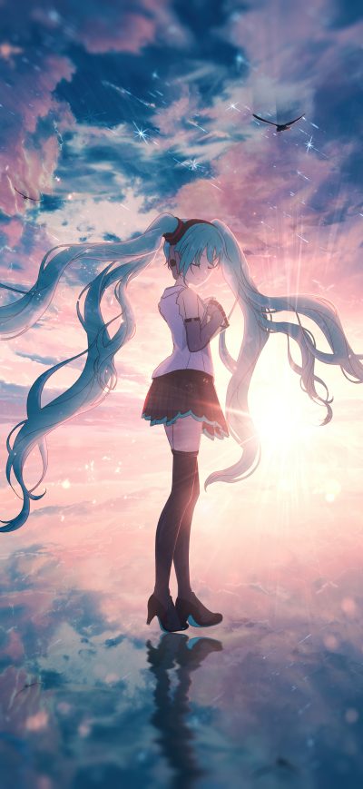 Fond d'écran iPhone 2022 Hatsune Miku Vocaloid 5k