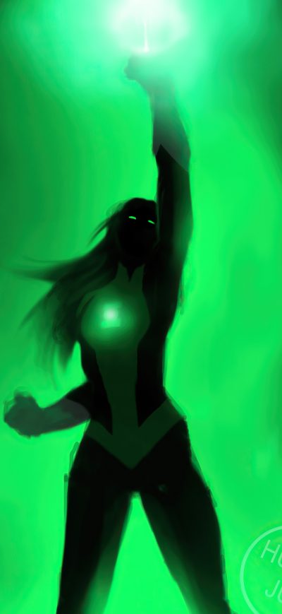 Fond d'écran iPhone Jessica Cruz Green Lantern 5k