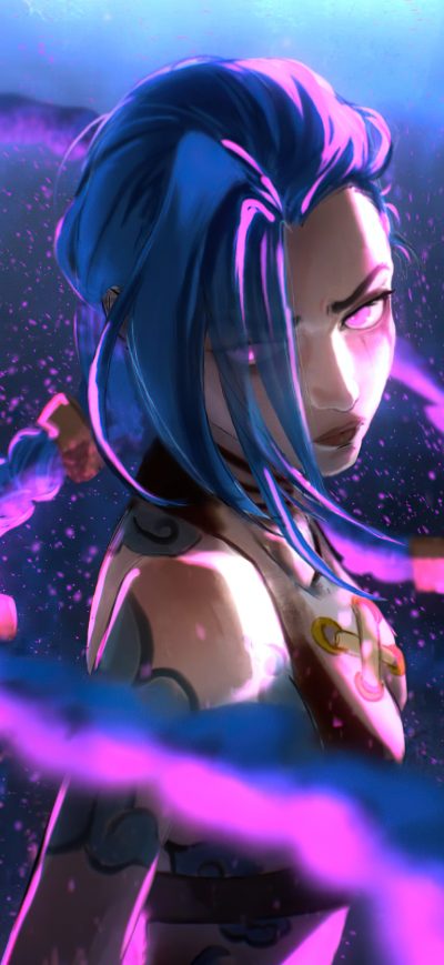 Fond d'écran iPhone Jinx League Of Legends 4k 2022