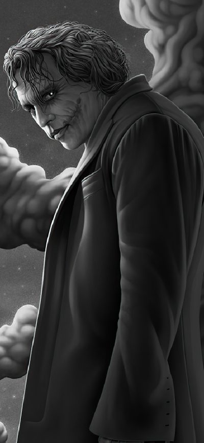 Fond d'écran iPhone Joker The Dark Knight Art 4k