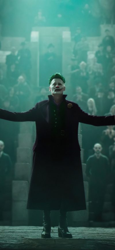 Fond d'écran iPhone The Joker Johnny Depp 5k