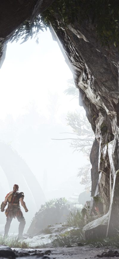 Fond d'écran iPhone God Of War Kratos Guardian 5k