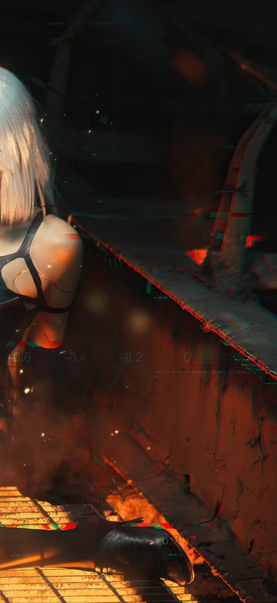 Fond d'écran iPhone 2b Nier Fanart Cosplay