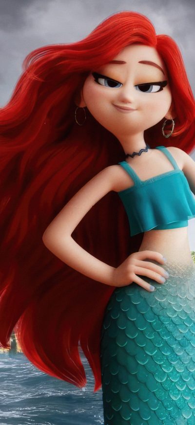 Fond d'écran iPhone Chelsea The Mermaid In Ruby Gillman Teenage Kraken