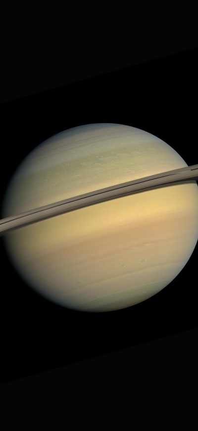 Fond d'écran iPhone Saturn As Seen From The Cassini Huygens Space Research Mission Nasa 5k