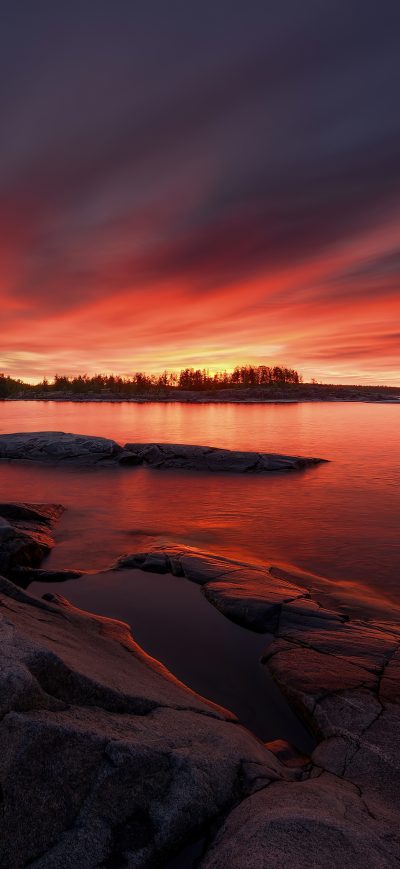 Fond d'écran iPhone Morning Flares Sky 4k