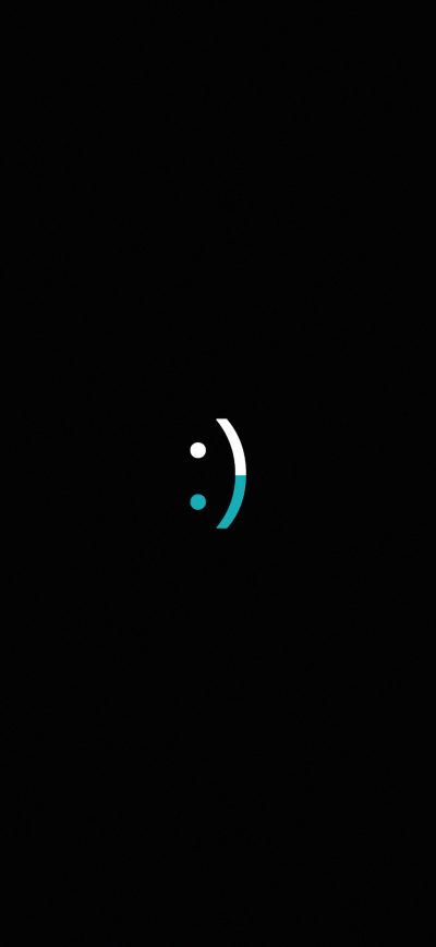 Fond d'écran iPhone Smile Dark 4k
