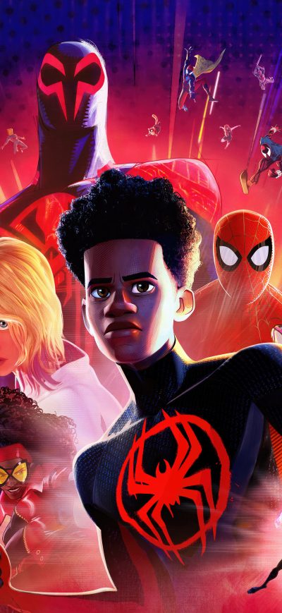 Fond d'écran iPhone Spiderman Across The Spiderverse 2023 5k