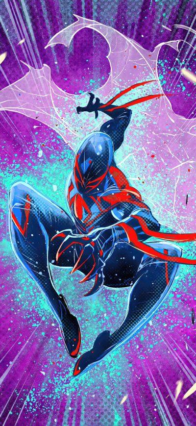 Fond d'écran iPhone Miguel O Hara Aka Spiderman 2099 5k
