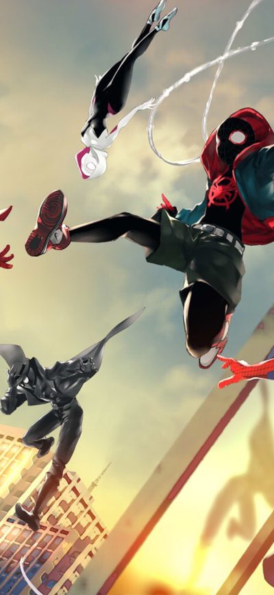 Fond d'écran iPhone Spider Verse Art New