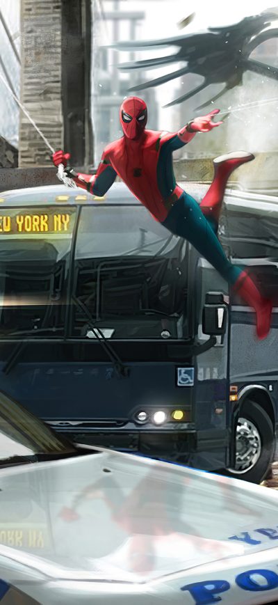 Fond d'écran iPhone Spider Man Queens