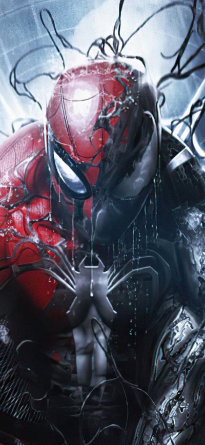 Fond d'écran iPhone Symbiote Spiderman Comic Book Series 4k
