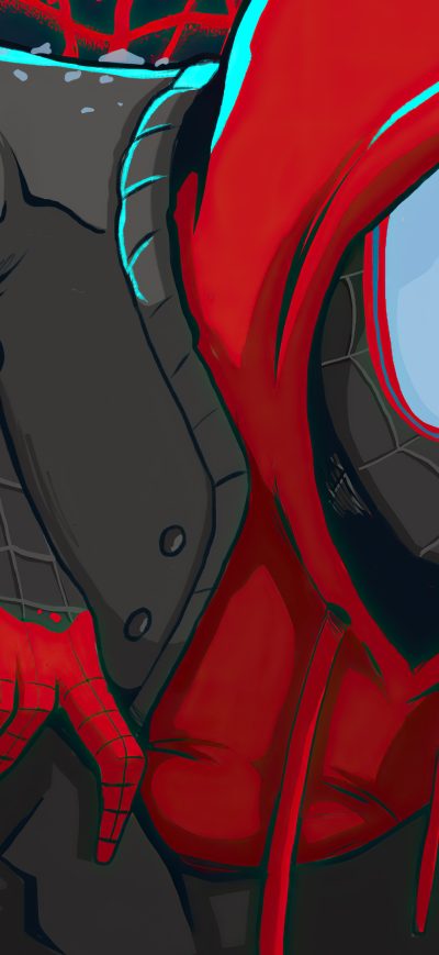 Fond d'écran iPhone Spiderman Miles 4k Artwork