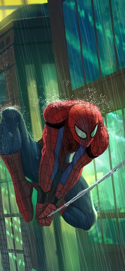 Fond d'écran iPhone Spiderman Spider Swing