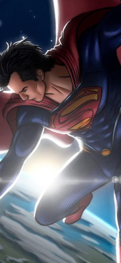 Fond d'écran iPhone Superman In Space