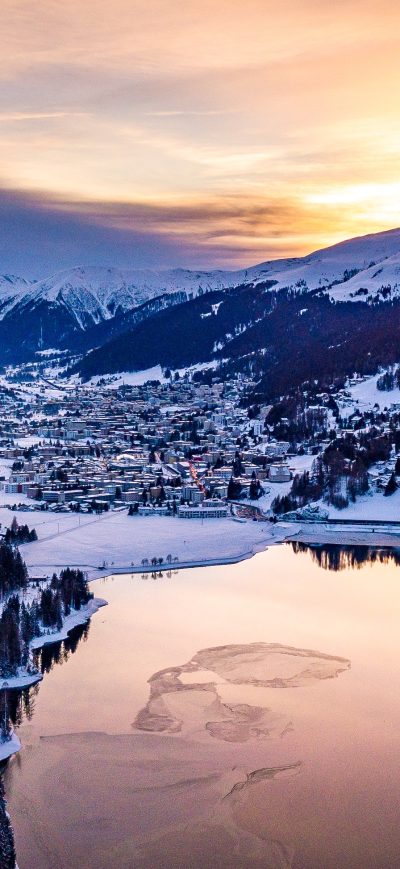 Fond d'écran iPhone Davos Switzerland 4k