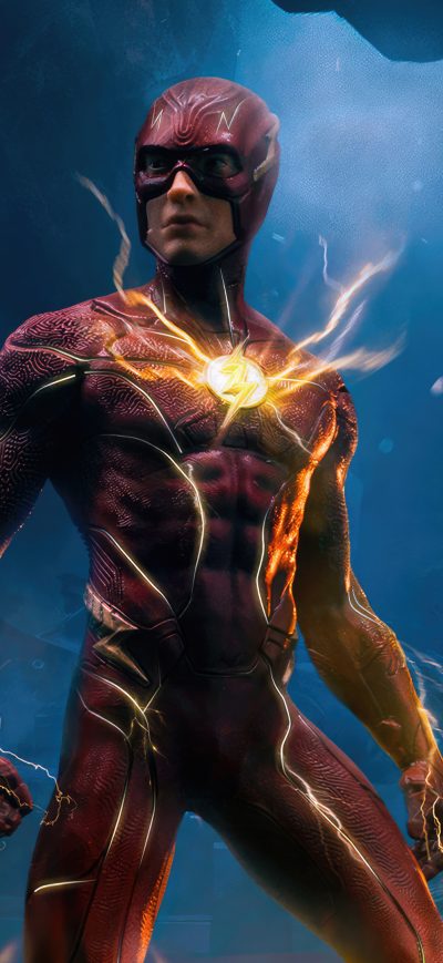 Fond d'écran iPhone The Flash In Batcave 4k