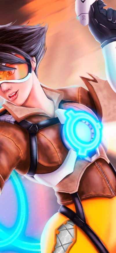 Fond d'écran iPhone Tracer Overwatch Artwork New