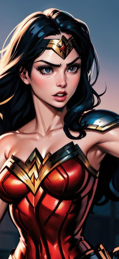 Fond d'écran iPhone Wonder Woman In City