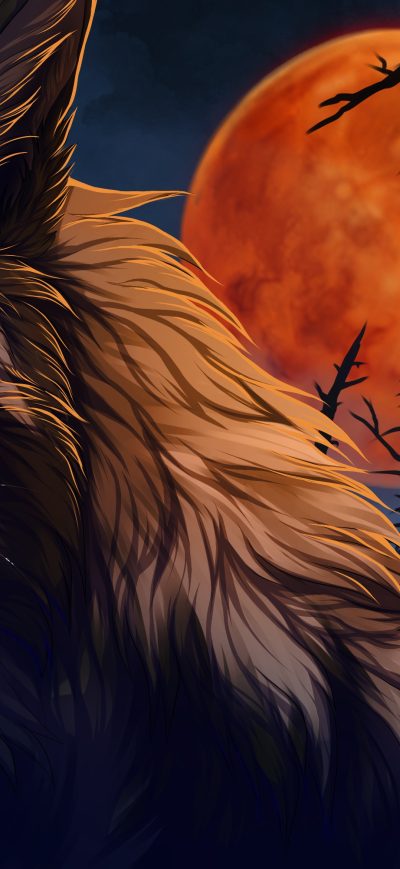 Fond d'écran iPhone Wolf Roar Artwork