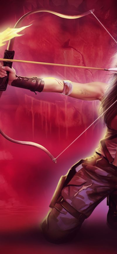 Fond d'écran iPhone Tomb Raider Lara Croft Girl With Bow And Arrow