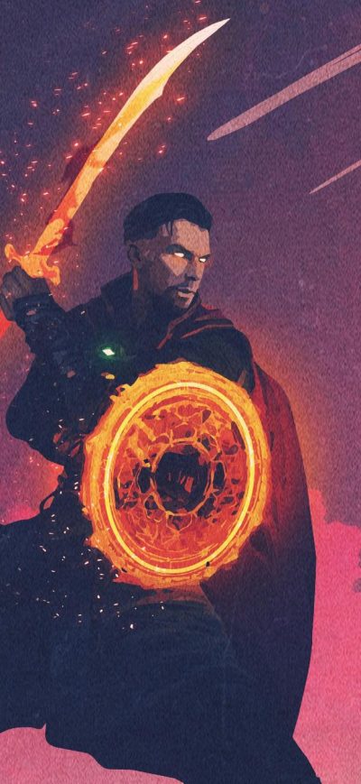 Fond d'écran Doctor Strange Minimal sur iPhone
