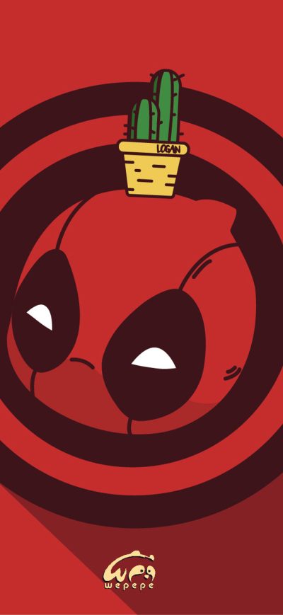 Fond d'écran iPhone Deadpool Chibi Marvel Heroes
