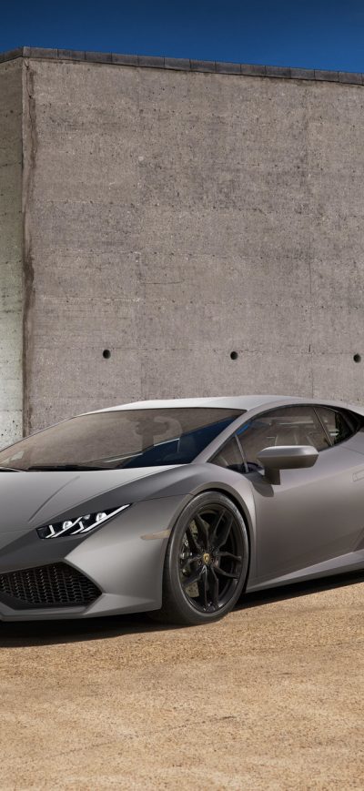 Fond d'écran iPhone Lamborghini Huracan Silver Matt Paint