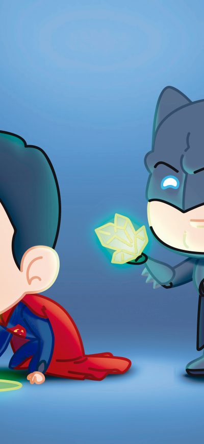 Fond d'écran iPhone Batman And Superman Fat Heads