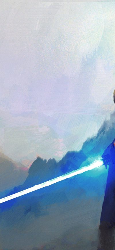 Fond d'écran iPhone Rey Star Wars The Last Jedi Art 4k