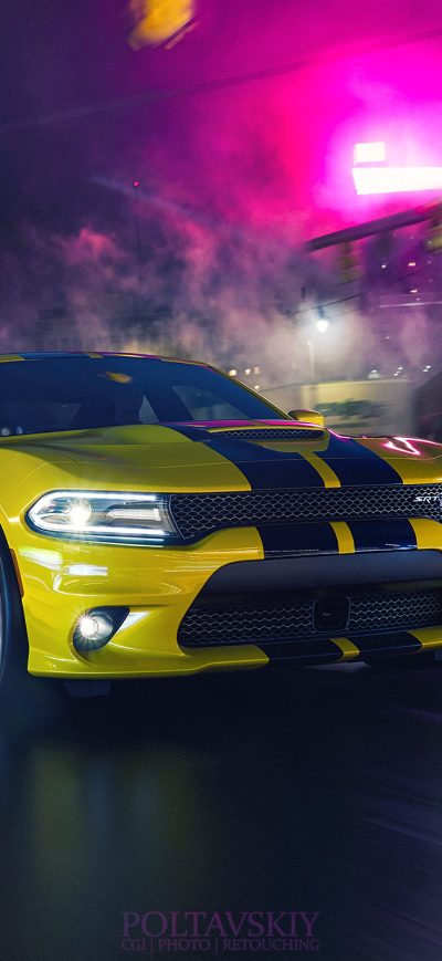 Fond d'écran iPhone Dodge Charger CGI