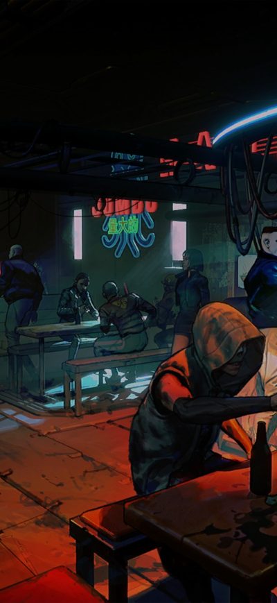 Fond d'écran iPhone Ruiner Cyberpunk Scifi Artwork