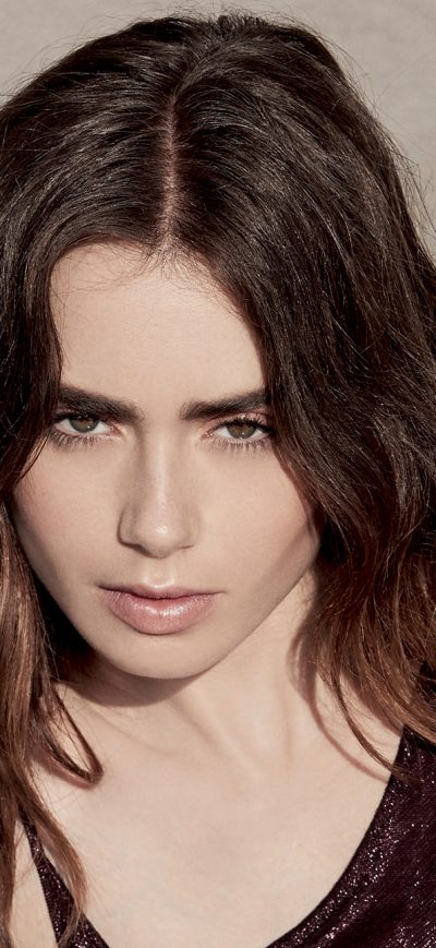 Fond d'écran iPhone Lily Collins Grazia UK 2018 Photoshoot