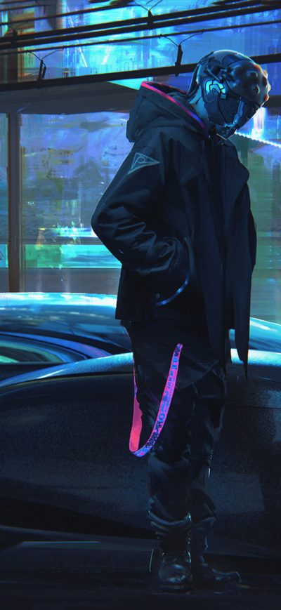 Fond d'écran iPhone Cyberpunk Scifi Gravity Sketch Digital Art
