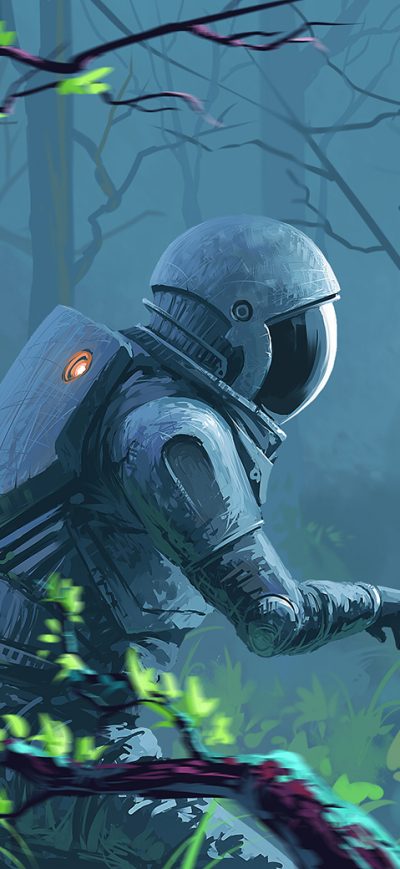 Fond d'écran iPhone Astronaut Lost In Woods