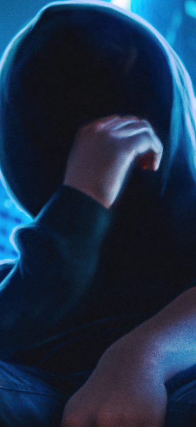 Fond d'écran iPhone Anonymus Face Hoodie Boy 5k