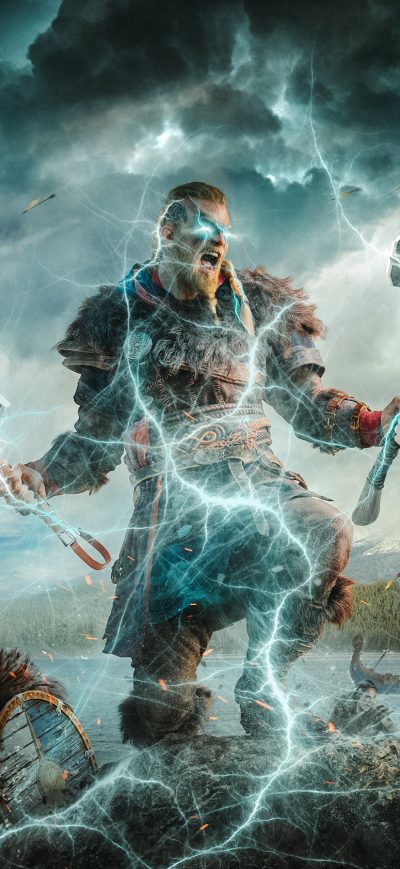 Fond d'écran iPhone 2020 Assassins Creed Valhalla Game
