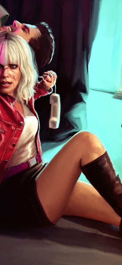 Fond d'écran iPhone Atomic Blonde Fan Art 4k