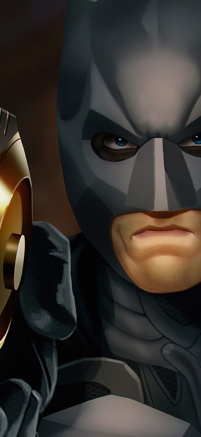 Fond d'écran iPhone Batman Christian Bale Artwork 4k