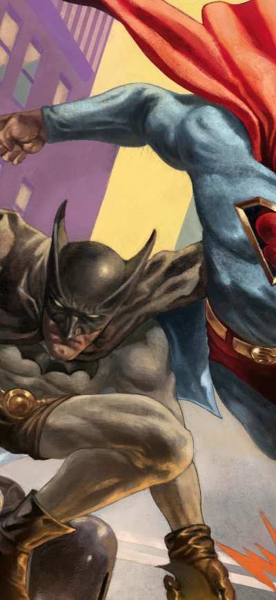 Fond d'écran iPhone Batman Superman Worlds Finest