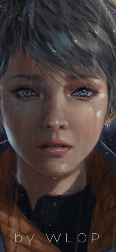 Fond d'écran iPhone Kara Detroit Become Human Artwork
