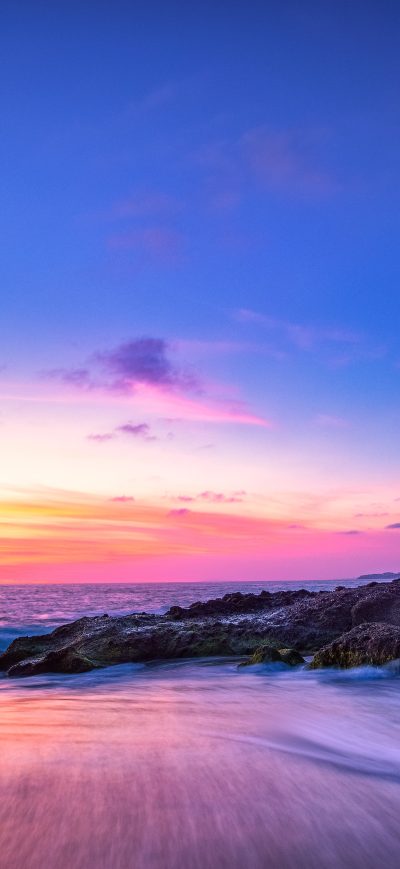 Fond d'écran iPhone Laguna Beach Seascape Long Exposure 5k