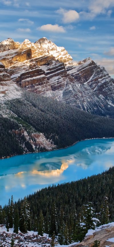 Fond d'écran iPhone Peyto Lake Canada 5k