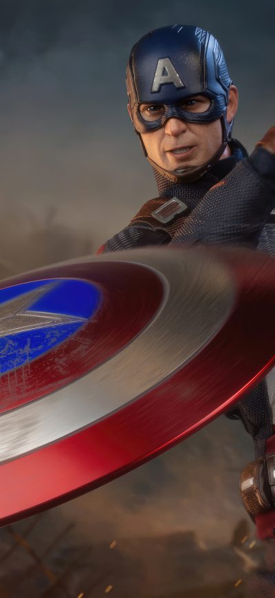 Fond d'écran iPhone Captain America Throughing Shield 4k