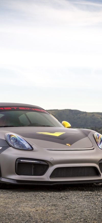 Fond d'écran iPhone Porsche Cayman GT4 Vorsteiner
