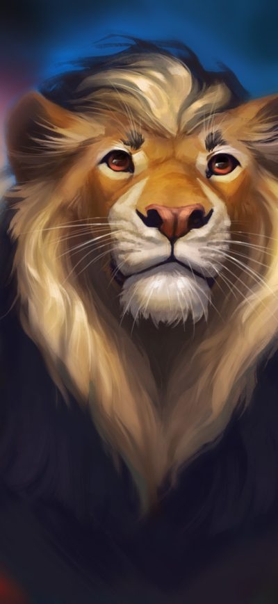 Fond d'écran iPhone Lion Fantasy Colorful Art