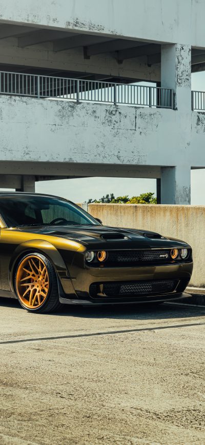Fond d'écran iPhone Green Hellcat 8k