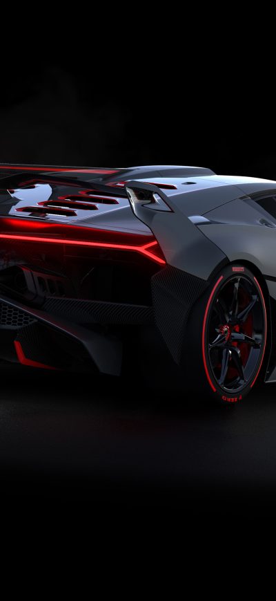 Fond d'écran iPhone 2018 Lamborghini SC18 RearView