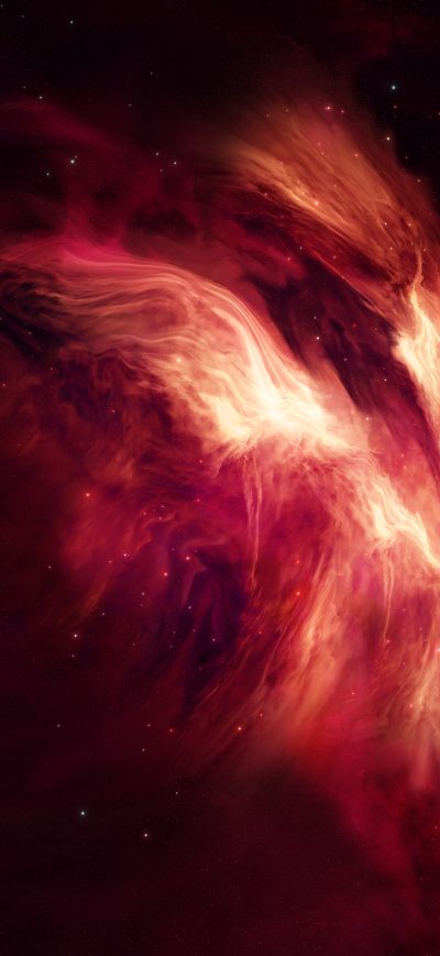 Fond d'écran iPhone Nebula Red Dark